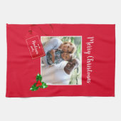 メリークリスマスホリースプリカスタムグ-写真- キッチンタオル (横)