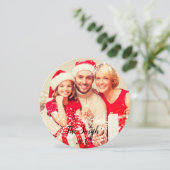 メリークリスマスホリーフォトカードII シーズンカード (スタンド正面)