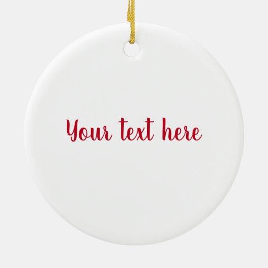 メリークリスマスホリーヘッジホッグパーソナライズされた セラミックオーナメント (裏面)