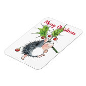 メリークリスマスホリーヘッジホッグ マグネット (左側)