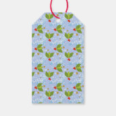 メリークリスマスホリーベリーパターン ギフトタグ (裏面)