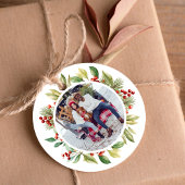 メリークリスマスホリーベリーリース フェイバータグ