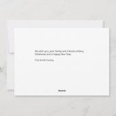 メリークリスマスホリーホリデーカード シーズンカード (裏面)