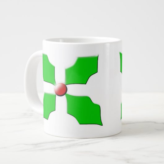 メリークリスマスホリーマグ ジャンボコーヒーマグカップ (正面左)