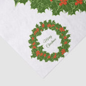 メリークリスマスホリーレッドベリーリース 薄葉紙 (詳細)