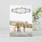 メリークリスマスホリー写真 シーズンカード (スタンド正面)