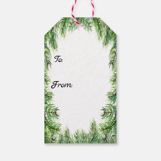 メリークリスマスホリー |クリスマスパーソナライズされた。 ギフトタグ (裏面)