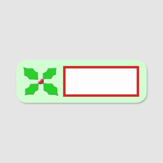 メリークリスマスホリー 名札 (正面)