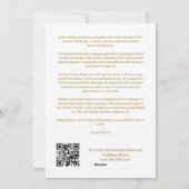 メリークリスマスホワイトシンプル&金ゴールド4数々の枚 シーズンカード (裏面)