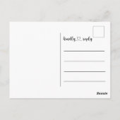 メリークリスマスホワイトスクリプトフルフォト ポストカード (裏面)