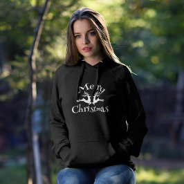 メリークリスマスホワイトトナカイ パーカ