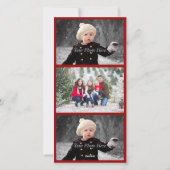 メリークリスマスホワイトフォトカード シーズンカード (裏面)