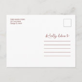 メリークリスマスホワイトフローラ休暇写真 ポストカード (裏面)