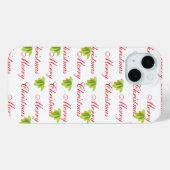メリークリスマスホワイトフローラ Case-Mate iPhoneケース (裏面 (横))