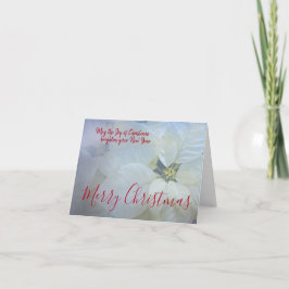 メリークリスマスホワイトポインセチア20 シーズンカード