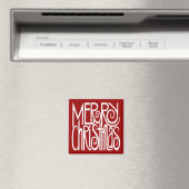 メリークリスマスホワイトマグネット マグネット (インサイチュ (食洗機))