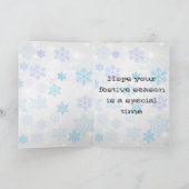 メリークリスマスホワイト文字 シーズンカード (内部)