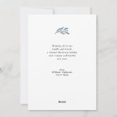 メリークリスマスホワイト緑のメッセージ写真 シーズンカード (裏面)