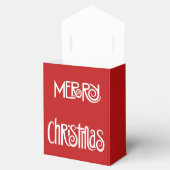 メリークリスマスホワイト フェイバーボックス (オープン)