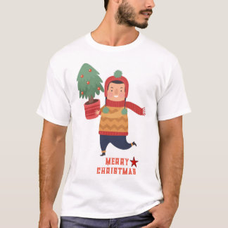 メリークリスマスホワイトTシャツ Tシャツ