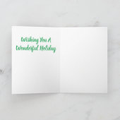 メリークリスマスホースデザイングリーティングカード カード (内部)