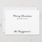 メリークリスマスホースミスタントーウマ科のかわいいポニー シーズンカード (裏面)