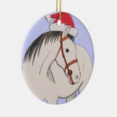 メリークリスマスホース セラミックオーナメント (右)