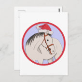 メリークリスマスホース ポストカード (正面/裏面)