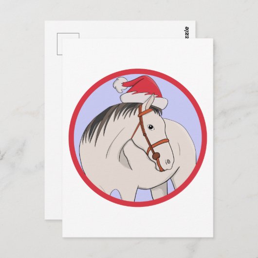 メリークリスマスホース ポストカード (正面/裏面)