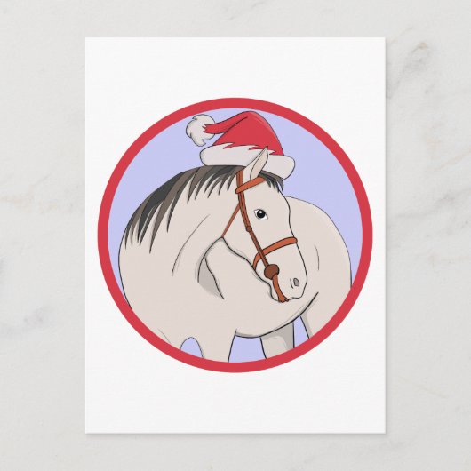 メリークリスマスホース ポストカード (正面)
