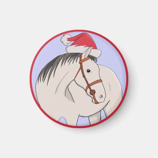 メリークリスマスホース マグネット (正面)