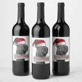 メリークリスマスホース ワインラベル (ボトル)