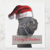 メリークリスマスホース ワインラベル (シングルラベル)