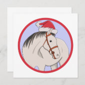 メリークリスマスホース 招待状 (正面/裏面)