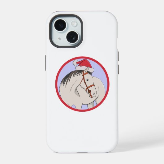 メリークリスマスホース iPhone 15ケース (裏面)