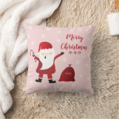 メリークリスマスホーホーホーサンタクロース クッション (ブランケット)