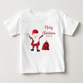 メリークリスマスホーホーホーサンタクロース ベビーTシャツ