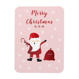 メリークリスマスホーホーホーホーサンタクロース赤 マグネット