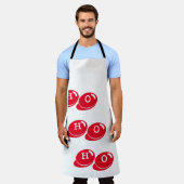 メリークリスマスホーホー エプロン (着用した状態)