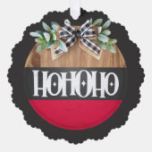 メリークリスマスホーホー オーナメントカード (正面)