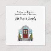 メリークリスマスホームエンクロージャカード エンクロージャーカード (裏面)