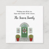 メリークリスマスホームエンクロージャカード エンクロージャーカード (裏面)