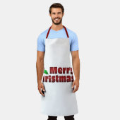 メリークリスマスホームデコール エプロン (着用した状態)