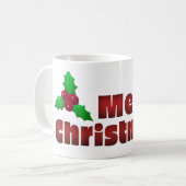 メリークリスマスホームデコール コーヒーマグカップ (正面左)