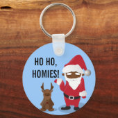 メリークリスマスホームボーイズ：ブラックサンタ&ブリンジン キーホルダー (正面)