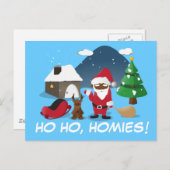 メリークリスマスホームボーイズ:ブラックサンタ&ブリンジン シーズンポストカード (正面/裏面)