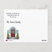 メリークリスマスホームポストカード ポストカード (裏面)