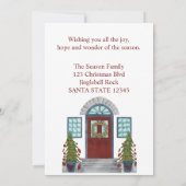 メリークリスマスホーム招待状 招待状 (裏面)