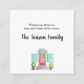 メリークリスマスホーム エンクロージャーカード (裏面)