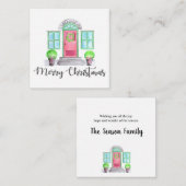 メリークリスマスホーム エンクロージャーカード (正面/裏面)